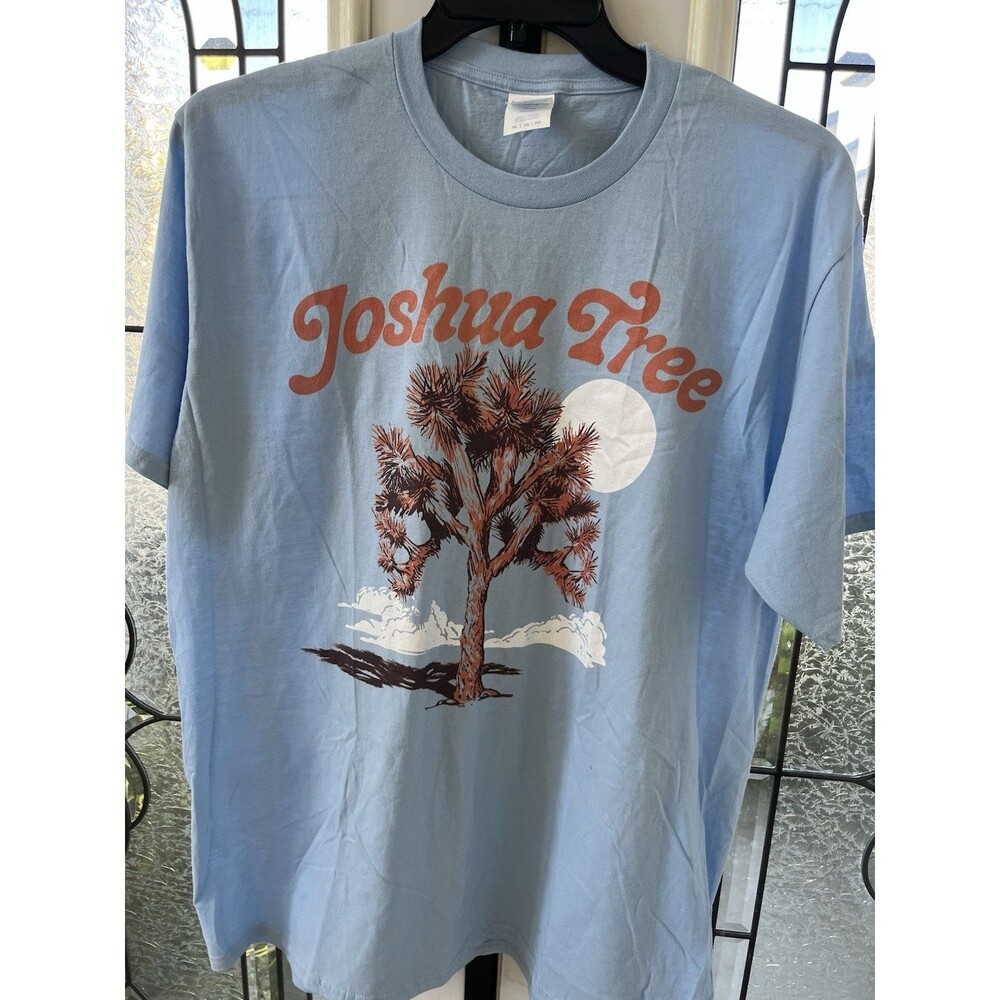 Joshua Tree National Park T-shirt XL Blue Port & Company Crewneck Pullover